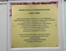 Spomen-ploča u čast Josipa Jurja Strossmayera